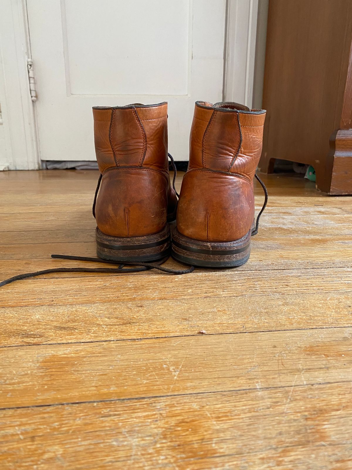 Photo by tmcginness on March 5, 2023 of the Grant Stone Diesel Boot in Horween Natural Essex.