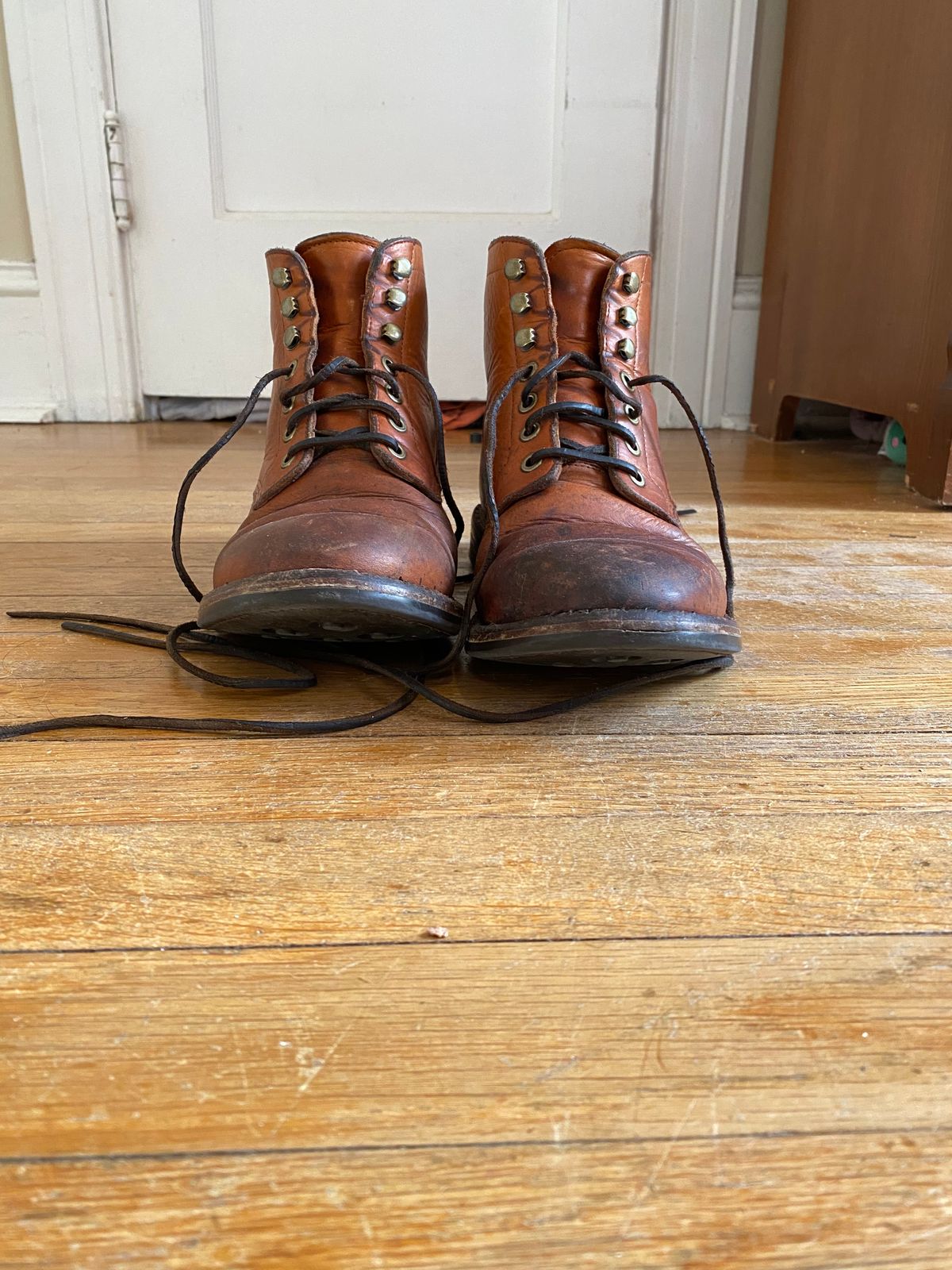 Photo by tmcginness on March 5, 2023 of the Grant Stone Diesel Boot in Horween Natural Essex.