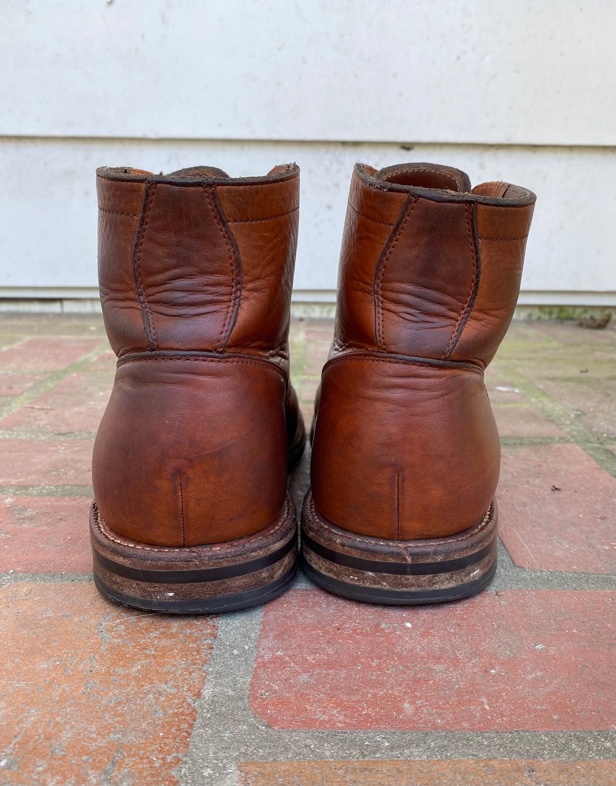 Photo by tmcginness on April 3, 2023 of the Grant Stone Diesel Boot in Horween Natural Essex.
