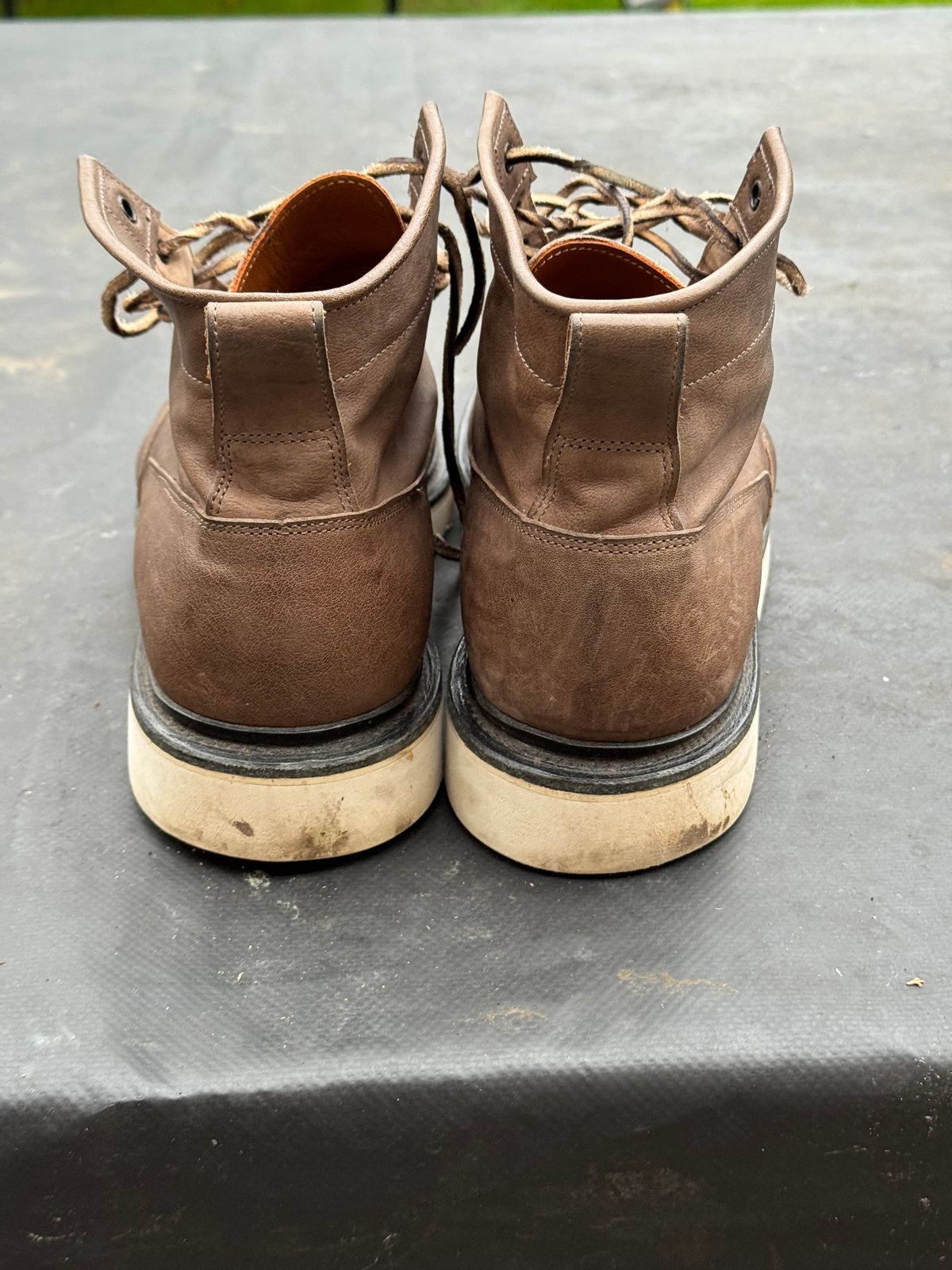 Photo by elliottjhill on November 4, 2025 of the Viberg Scout Boot in Asfalto Washed Kangaroo.