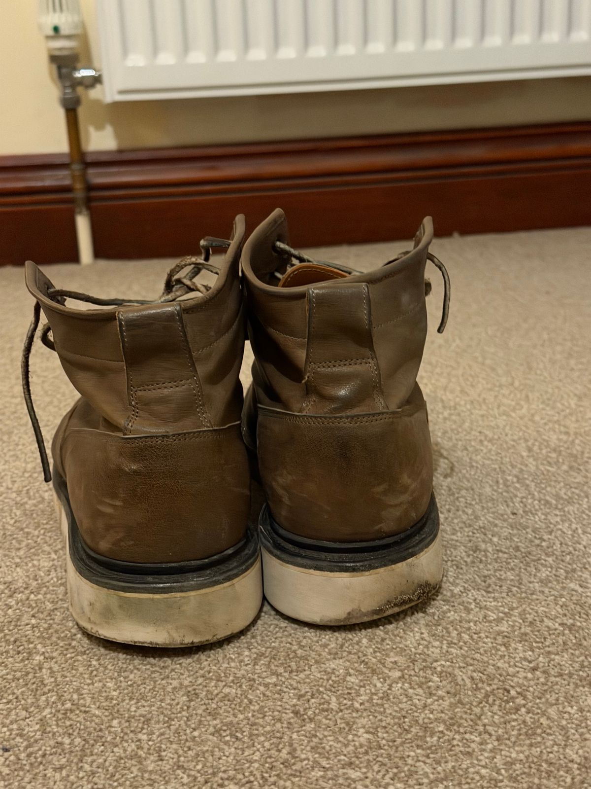 Photo by elliottjhill on February 5, 2026 of the Viberg Scout Boot in Asfalto Washed Kangaroo.