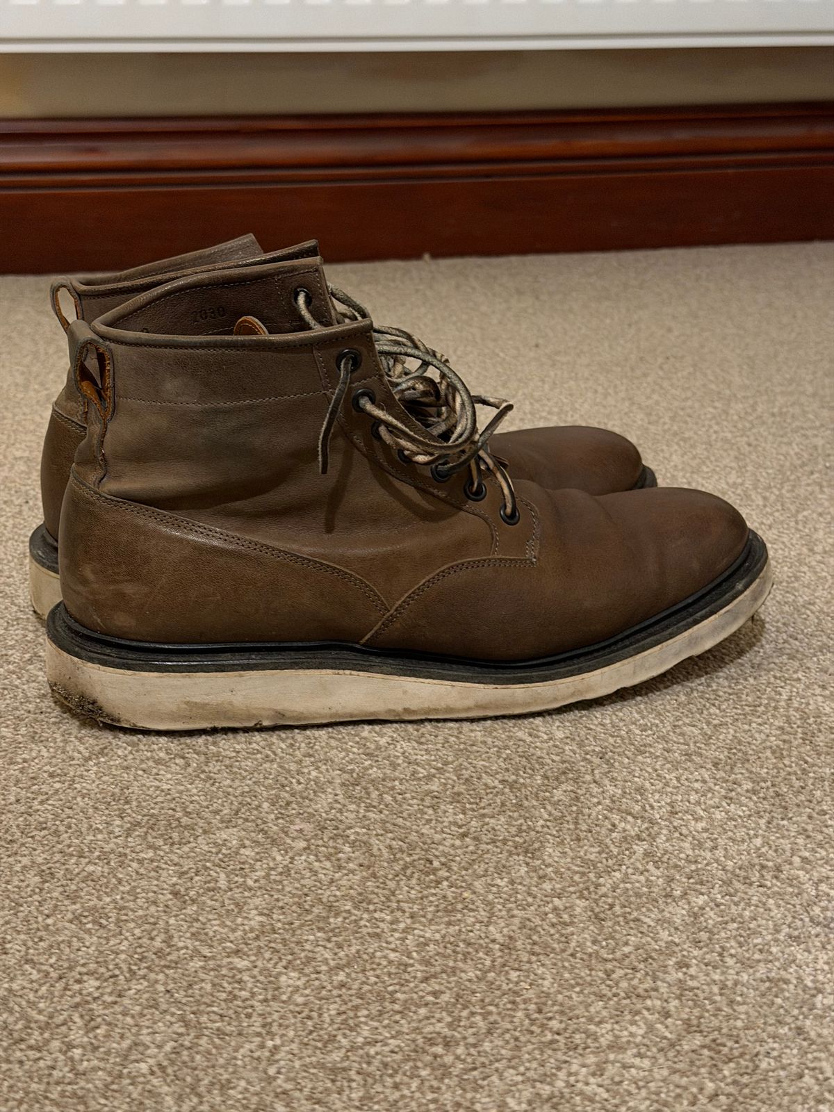 Photo by elliottjhill on February 5, 2026 of the Viberg Scout Boot in Asfalto Washed Kangaroo.