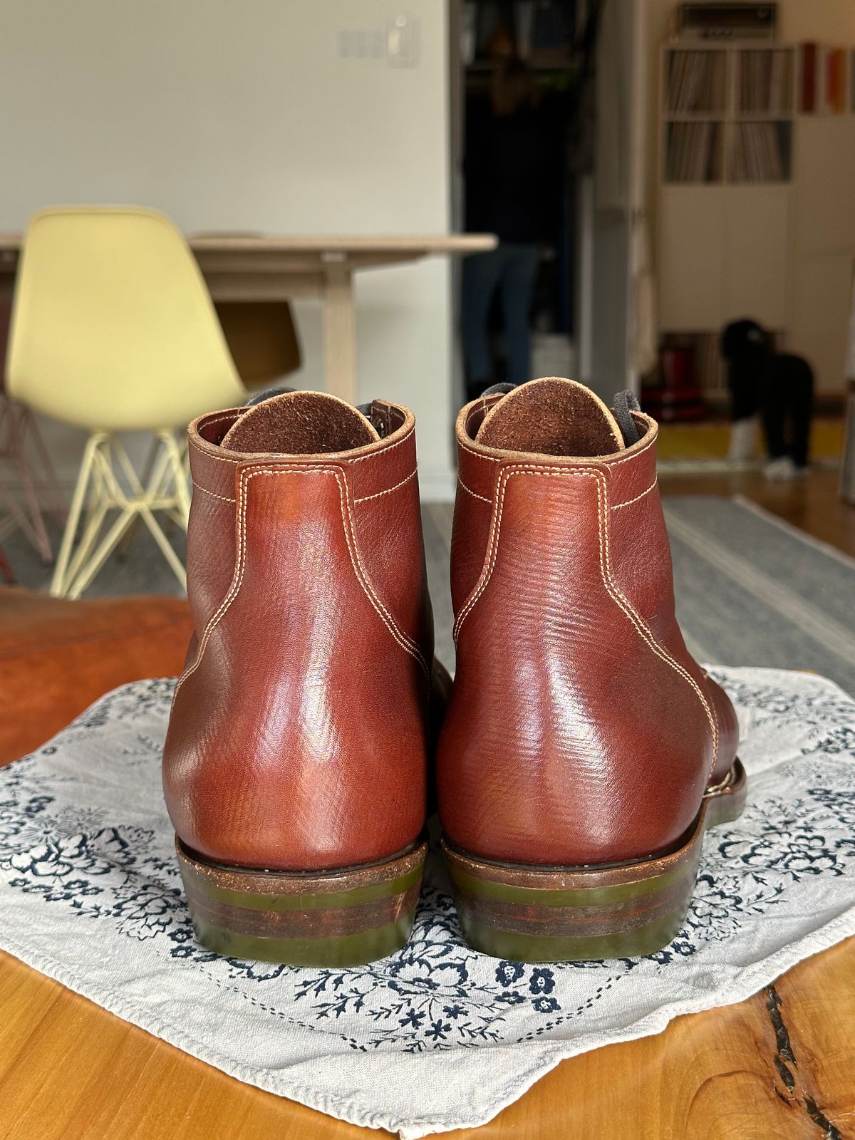 Photo by kosta on February 5, 2023 of the NF Bootmaker Milton Boot in J&FJ Baker Brown Russian Calf.