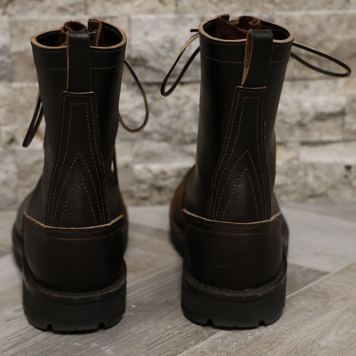 Photo by mfleeter on November 1, 2025 of the Nicks x Rose Anvil ND3 in Horween Brown Waxed Flesh.