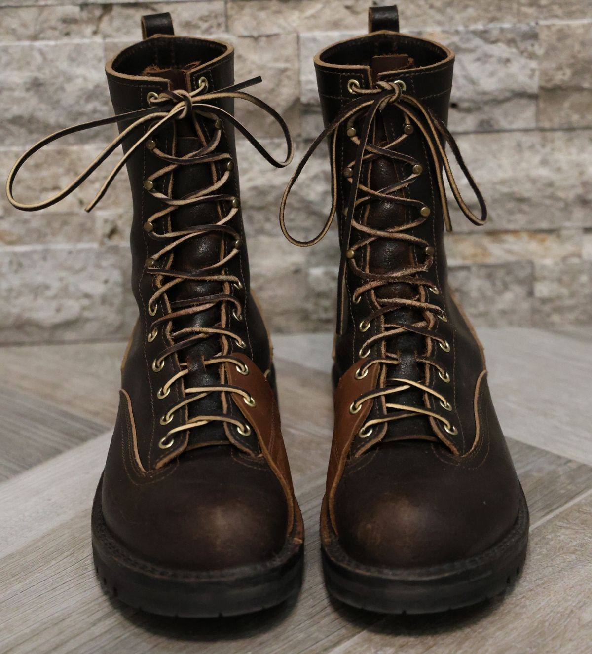 Photo by mfleeter on November 1, 2025 of the Nicks x Rose Anvil ND3 in Horween Brown Waxed Flesh.