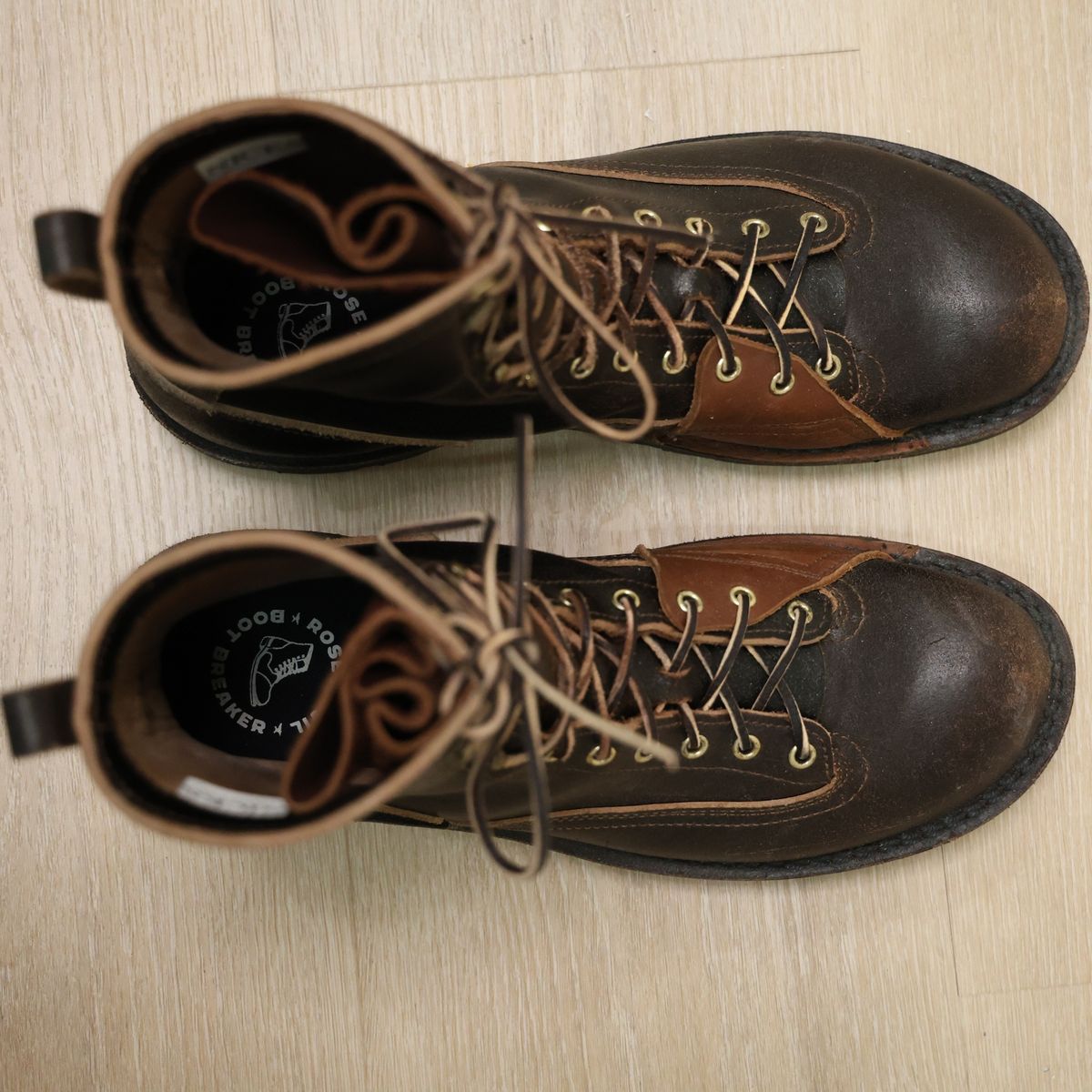 Photo by mfleeter on December 2, 2025 of the Nicks x Rose Anvil ND3 in Horween Brown Waxed Flesh.