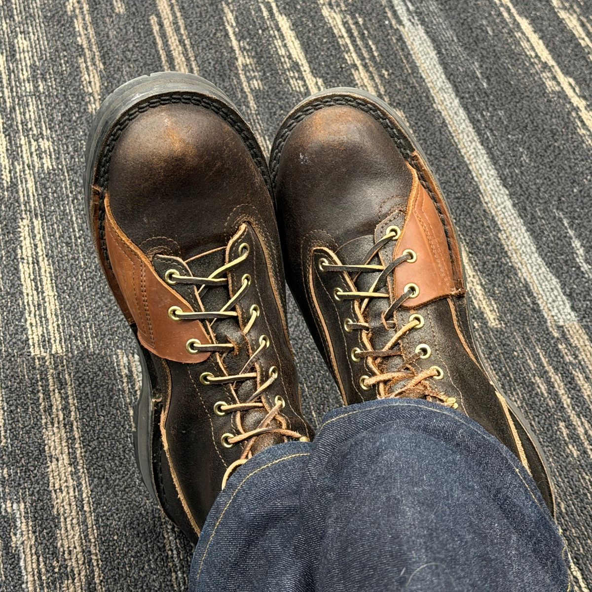 Photo by mfleeter on December 29, 2025 of the Nicks x Rose Anvil ND3 in Horween Brown Waxed Flesh.