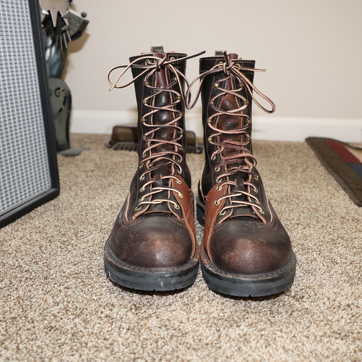 Photo by mfleeter on January 1, 2026 of the Nicks x Rose Anvil ND3 in Horween Brown Waxed Flesh.