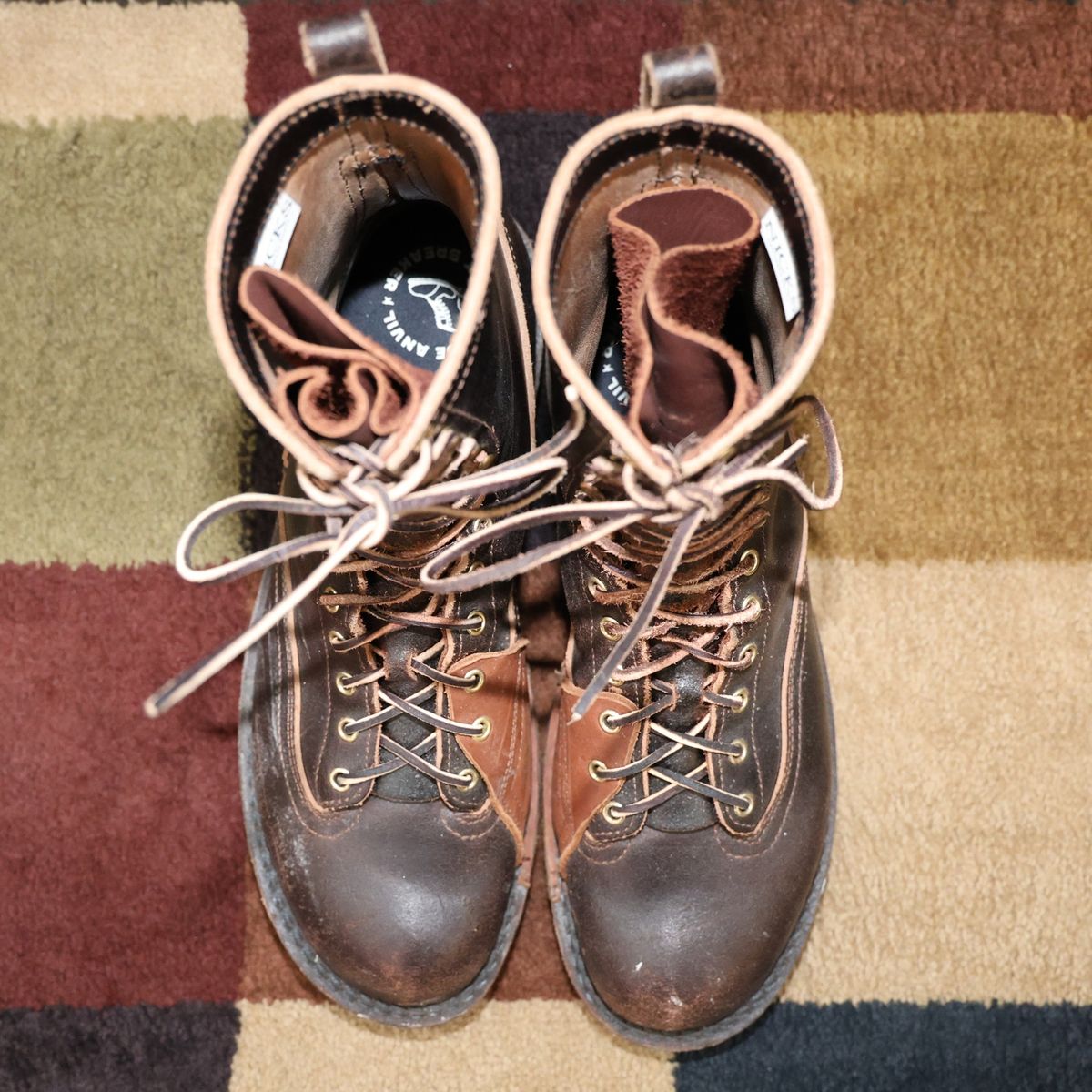 Photo by mfleeter on February 1, 2026 of the Nicks x Rose Anvil ND3 in Horween Brown Waxed Flesh.