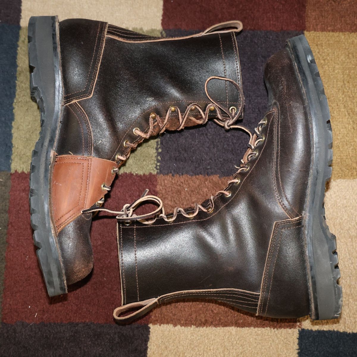 Photo by mfleeter on April 5, 2026 of the Nicks x Rose Anvil ND3 in Horween Brown Waxed Flesh.