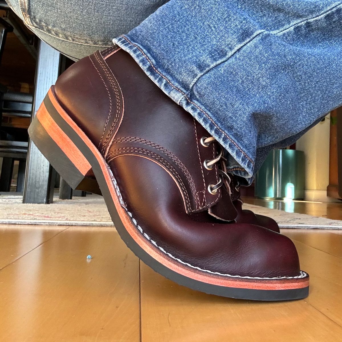 Photo by punkassjim on December 24, 2023 of the Nicks MTO in Wickett & Craig Burgundy Double Stuffed.