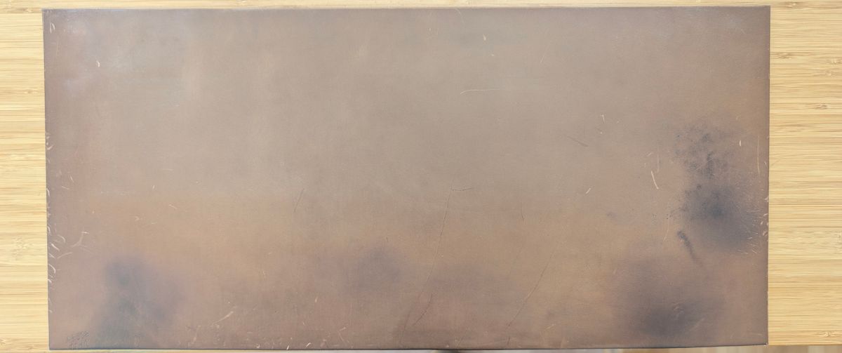 Photo by itsnotbriatall on April 4, 2026 of the Self-Made Deskpad in Horween Natural Chromexcel.