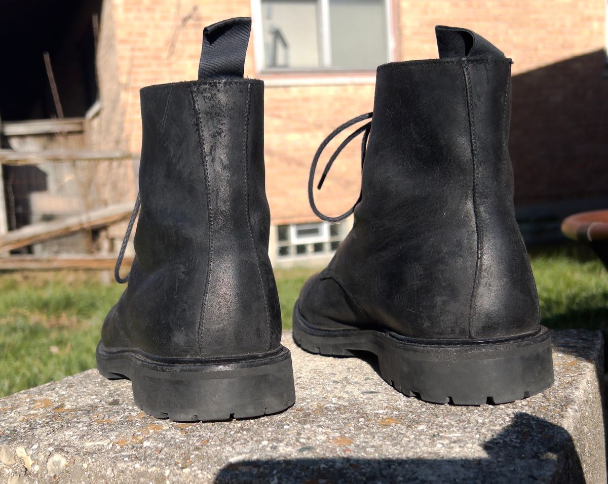 Photo by tayalejandro on December 4, 2022 of the Crockett & Jones Coniston in Black Roughout Suede.