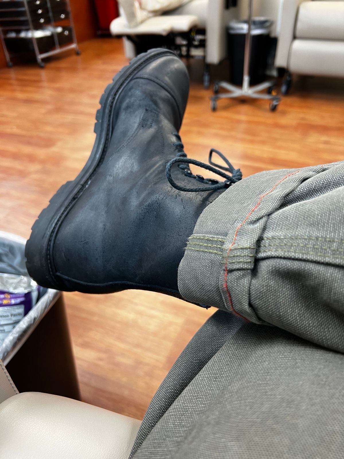 Photo by tayalejandro on January 3, 2023 of the Crockett & Jones Coniston in Black Roughout Suede.