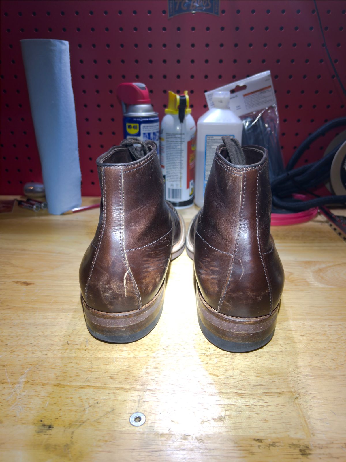Photo by tayalejandro on April 5, 2023 of the Alden Indy Boot in Horween Brown Chromexcel.