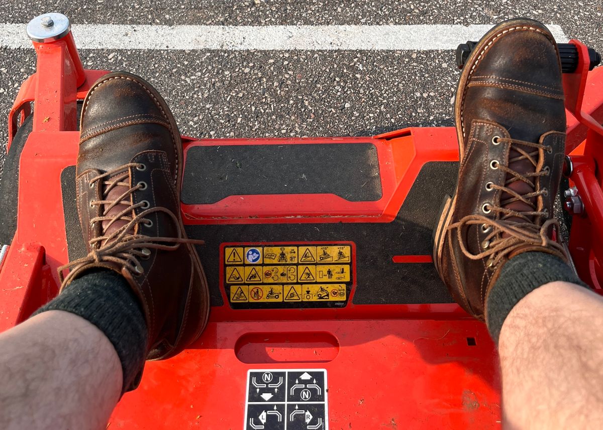 Photo by steverinde on June 23, 2023 of the Truman Service Boot in Horween Java Waxed Flesh.