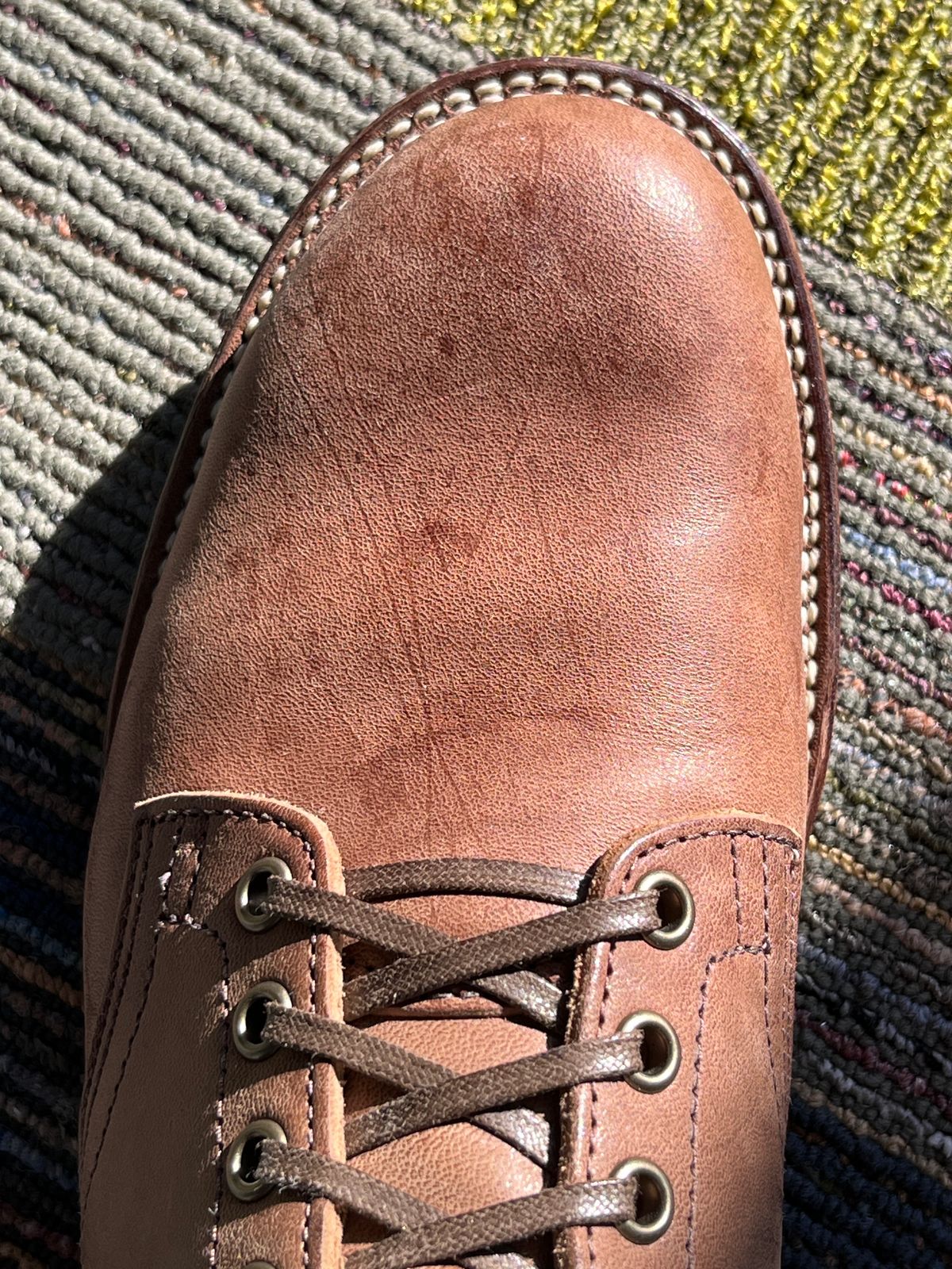 Photo by steverinde on November 30, 2023 of the Viberg Service Boot in Maryam Toscanello Horsebutt.