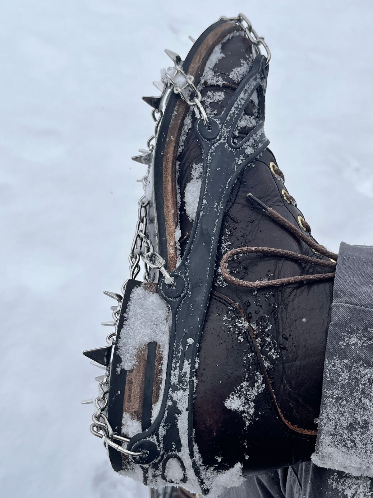 Photo by steverinde on January 21, 2026 of the Viberg Service Boot PCT in Horween Natural Bison.