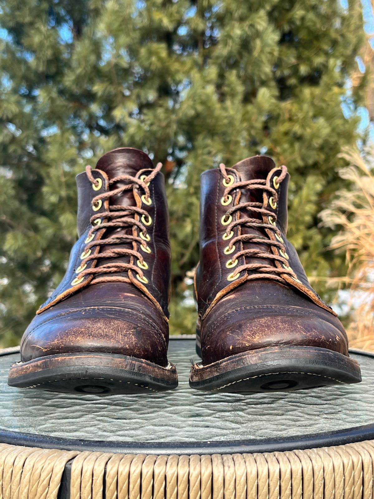 Photo by steverinde on March 2, 2026 of the Viberg Service Boot PCT in Horween Natural Bison.
