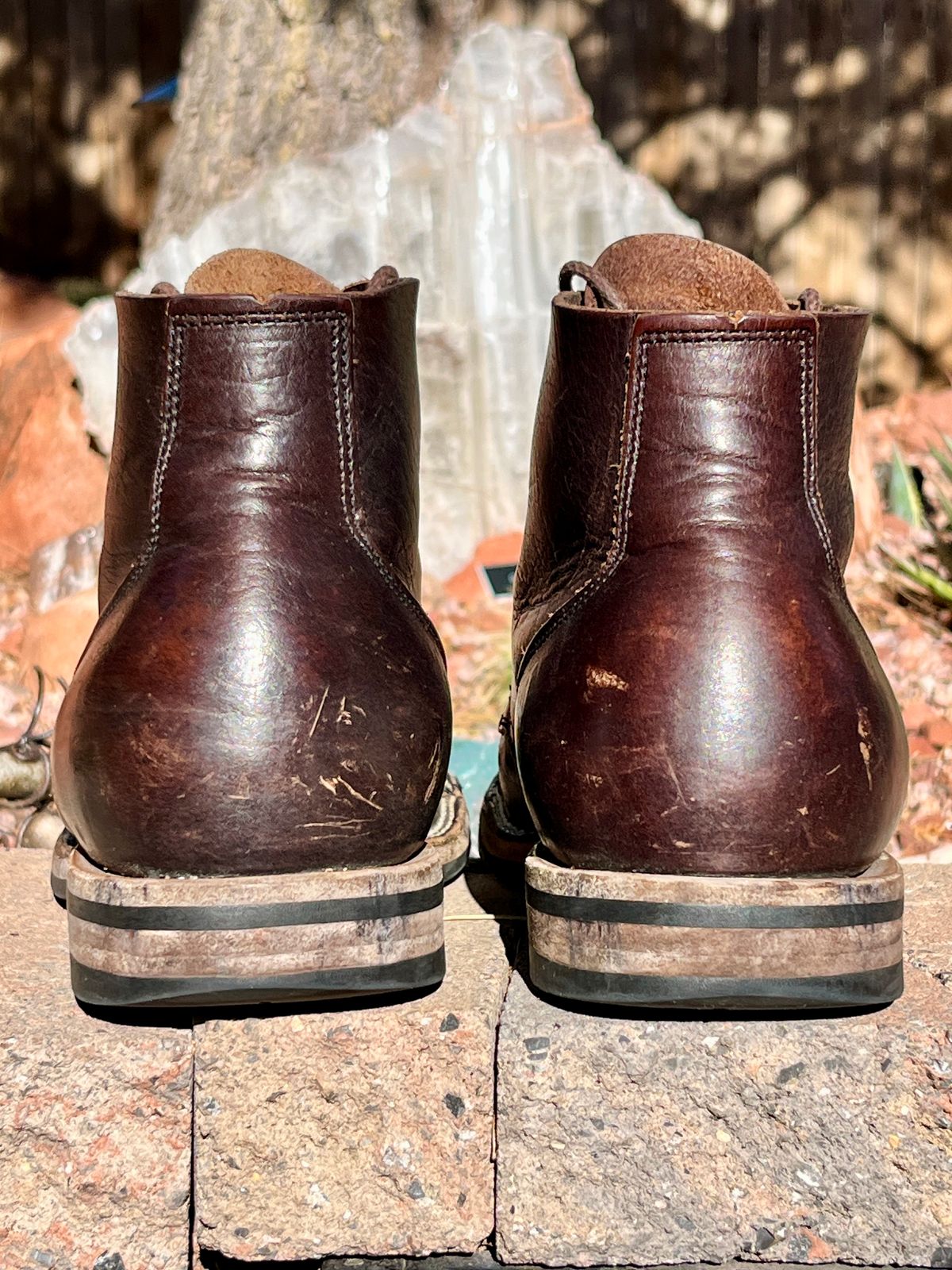 Photo by steverinde on April 5, 2026 of the Viberg Service Boot PCT in Horween Natural Bison.