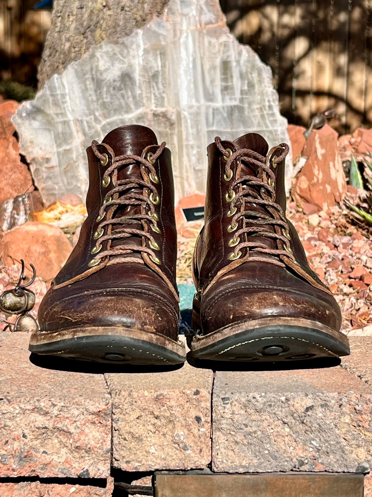 Photo by steverinde on April 5, 2026 of the Viberg Service Boot PCT in Horween Natural Bison.