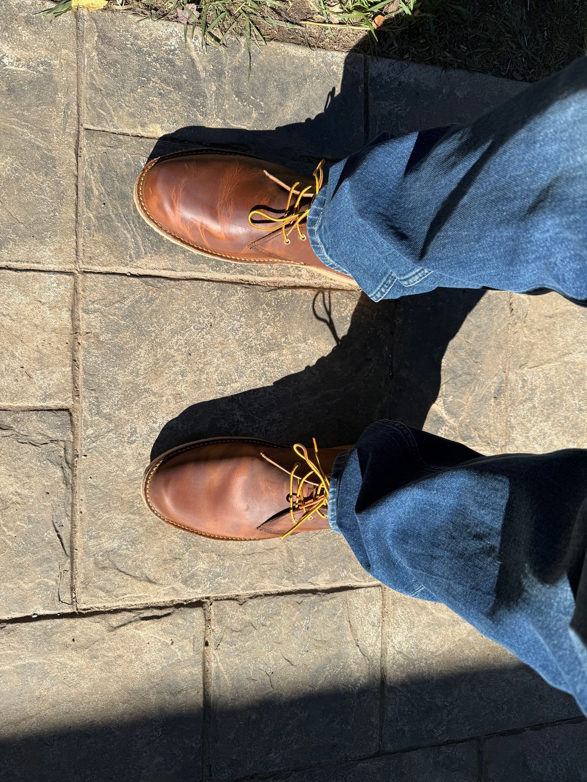 Photo by Timm on October 9, 2025 of the Red Wing Weekender Chukka in Red Wing Copper Rough And Tough.