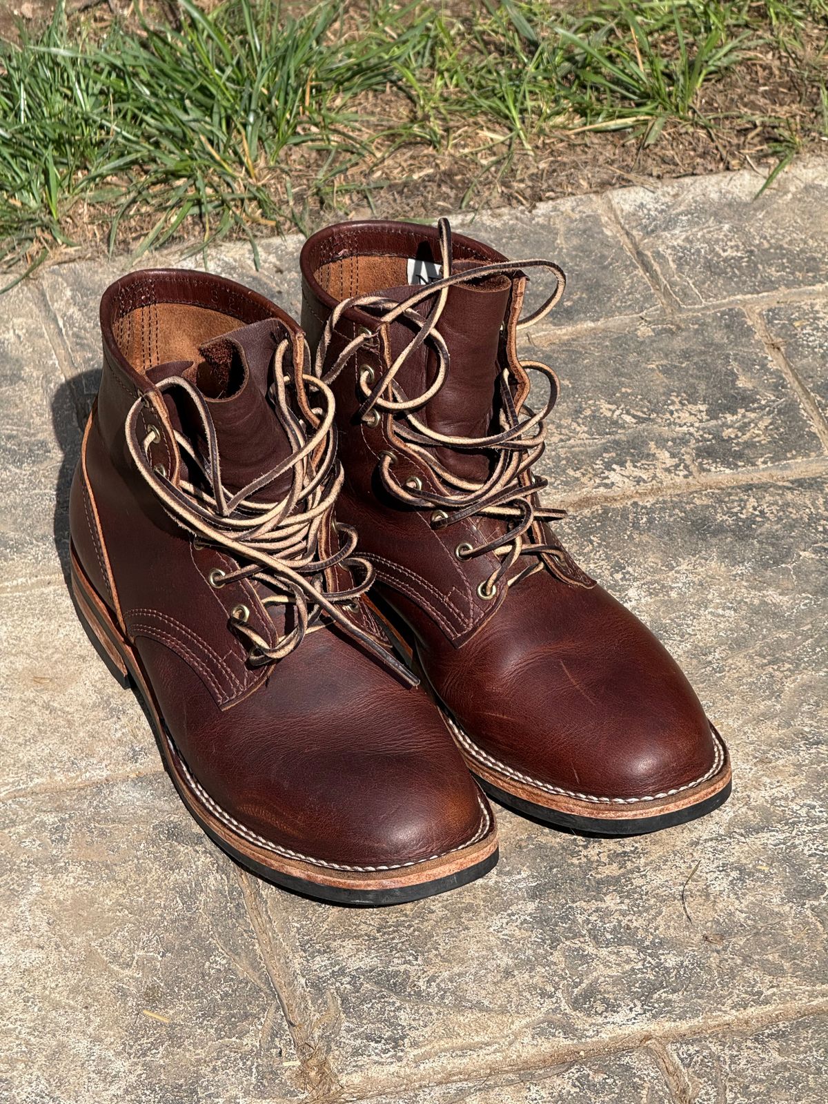 Photo by Timm on September 27, 2025 of the Nicks Lace Up Heritage in Nicks Italian Brown Cypress.