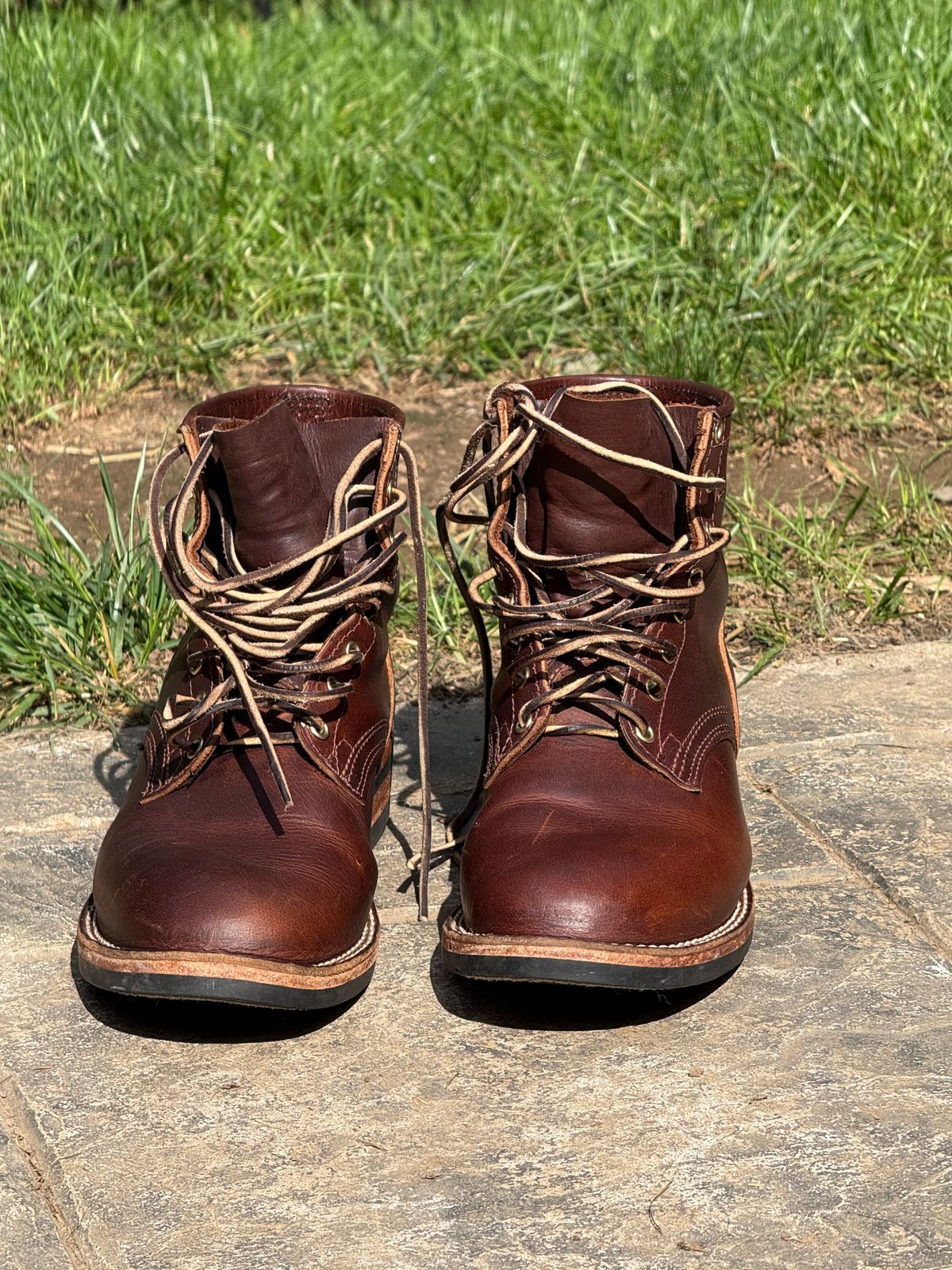 Photo by Timm on September 27, 2025 of the Nicks Lace Up Heritage in Nicks Italian Brown Cypress.