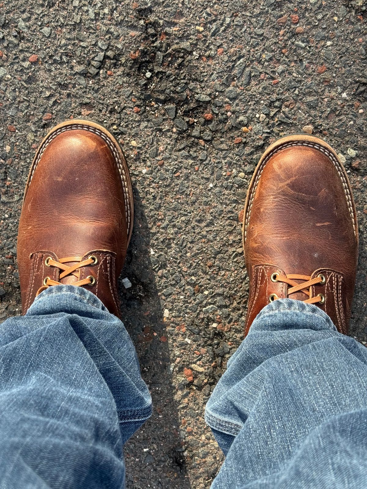 Photo by Timm on December 24, 2025 of the Nicks Lace Up Heritage in Nicks Italian Brown Cypress.