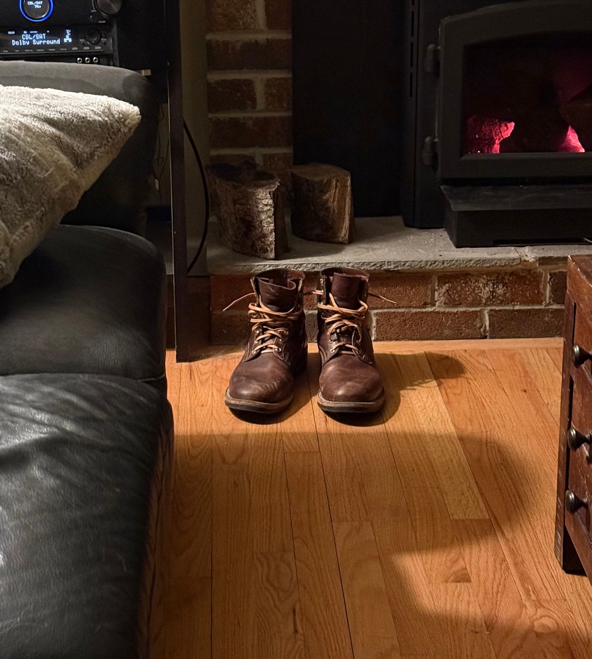 Photo by Timm on December 25, 2025 of the Nicks Lace Up Heritage in Nicks Italian Brown Cypress.