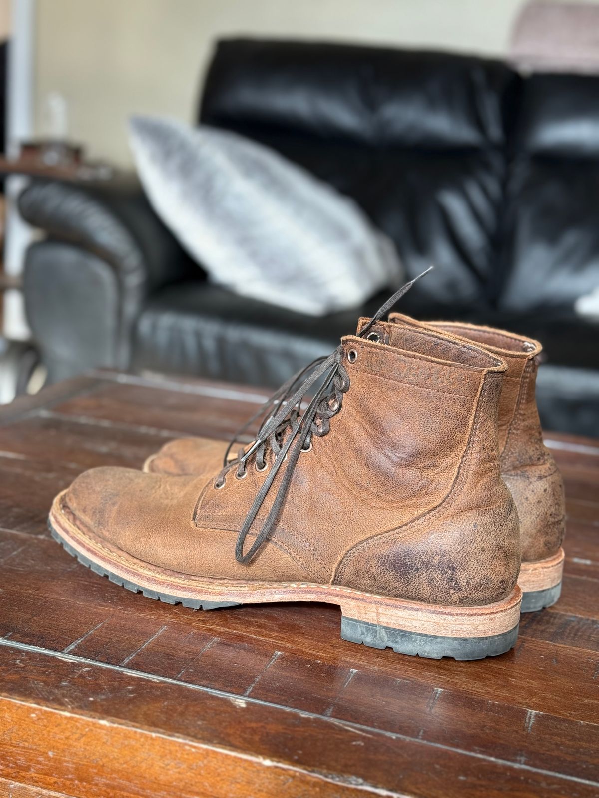 Photo by Timm on November 16, 2025 of the White's MP-Sherman Plain Toe in Urban Brown Naked Kudu.