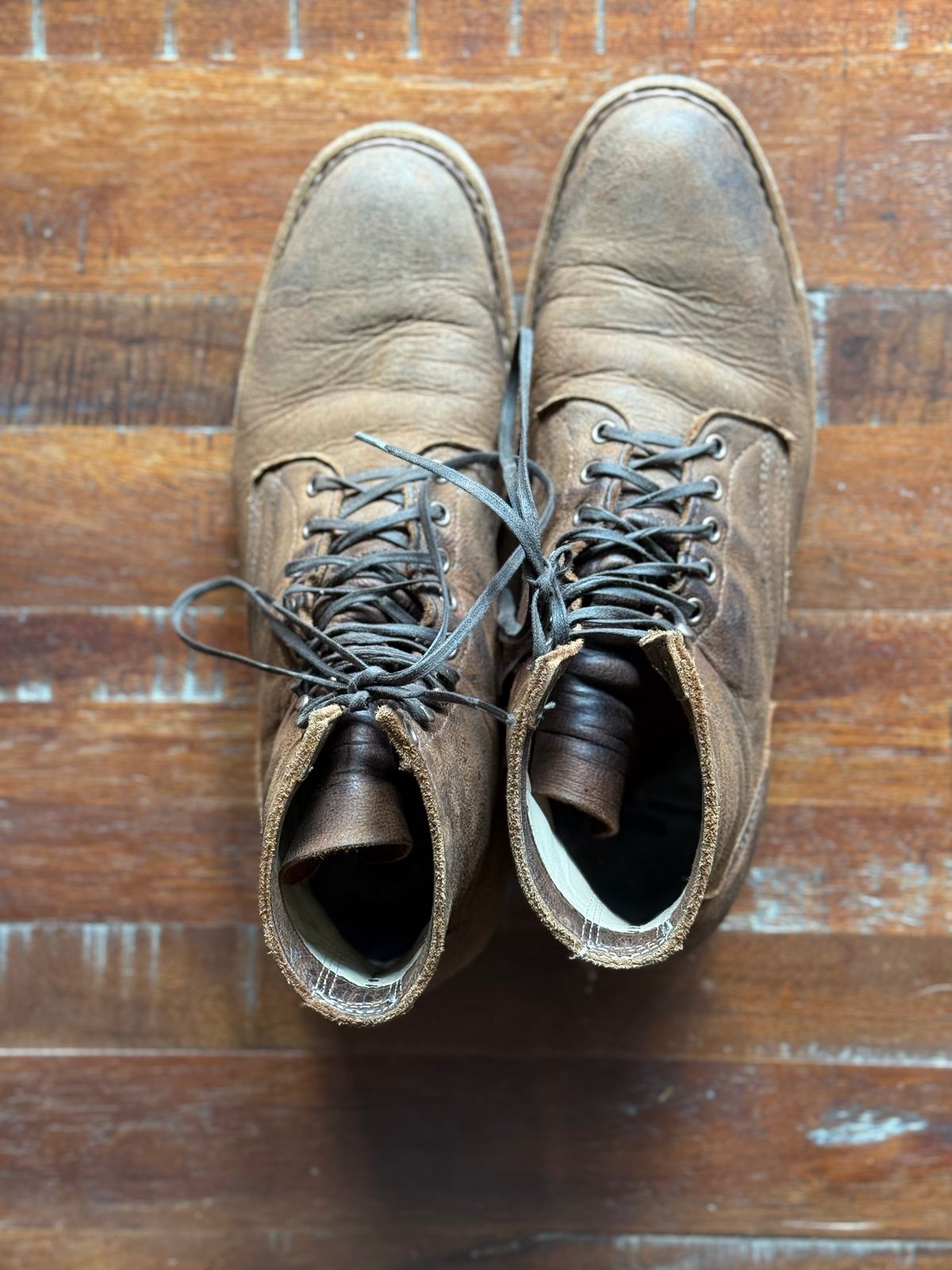 Photo by Timm on November 16, 2025 of the White's MP-Sherman Plain Toe in Urban Brown Naked Kudu.