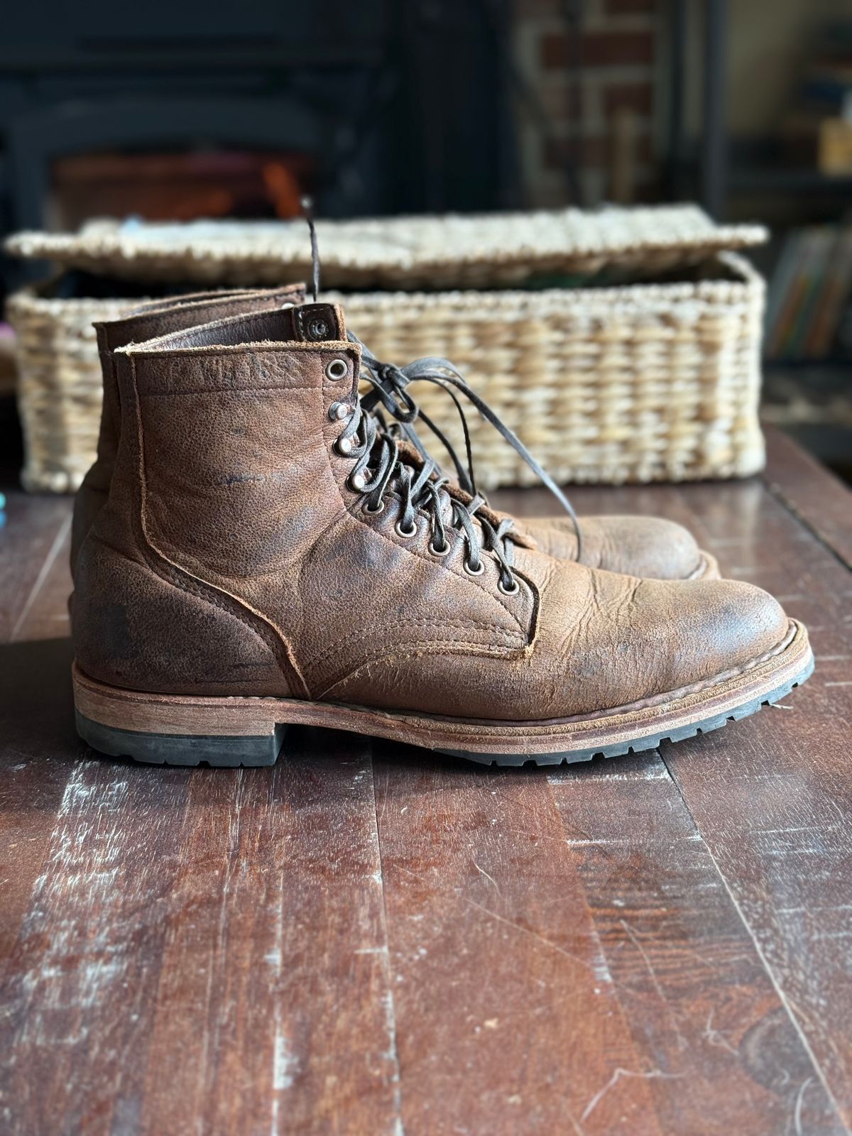 Photo by Timm on November 16, 2025 of the White's MP-Sherman Plain Toe in Urban Brown Naked Kudu.