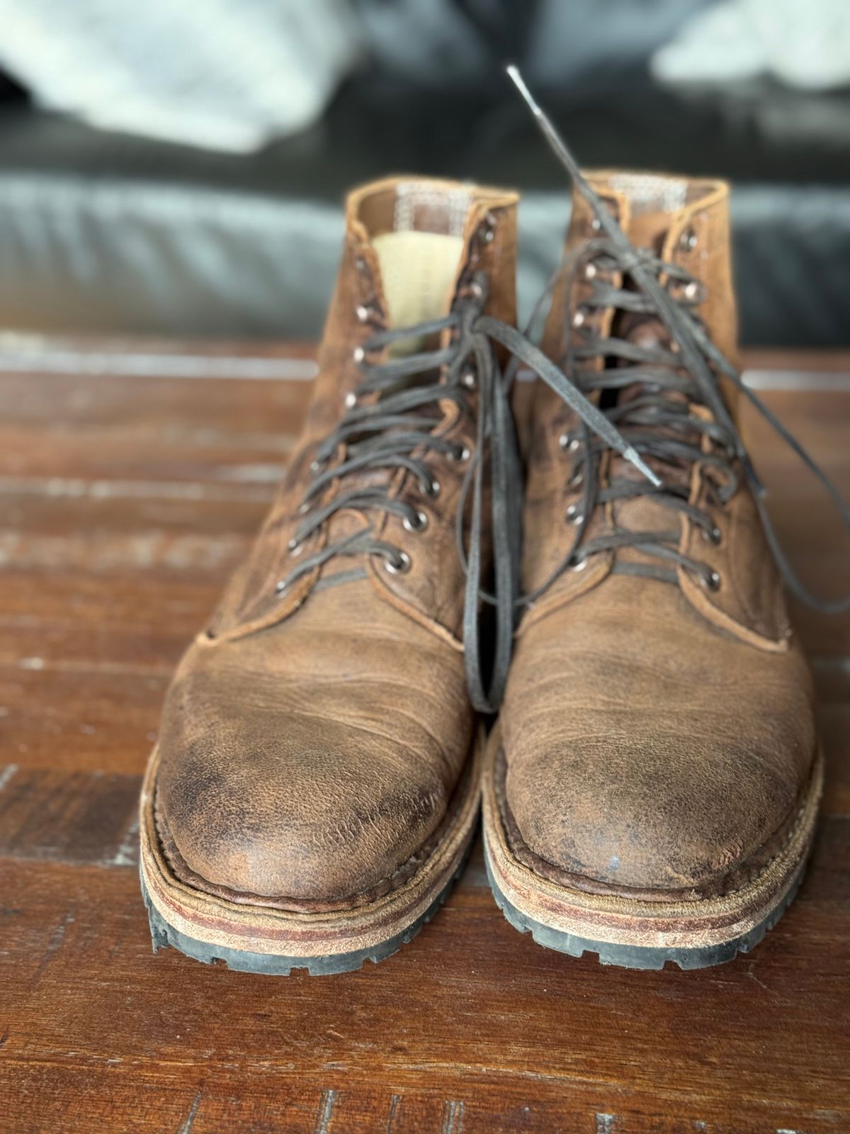 Photo by Timm on November 16, 2025 of the White's MP-Sherman Plain Toe in Urban Brown Naked Kudu.