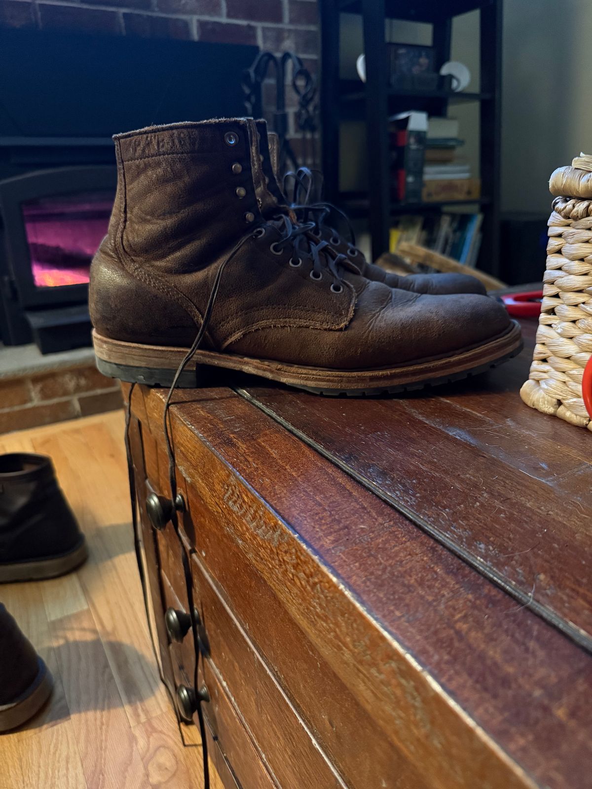 Photo by Timm on January 22, 2026 of the White's MP-Sherman Plain Toe in Urban Brown Naked Kudu.