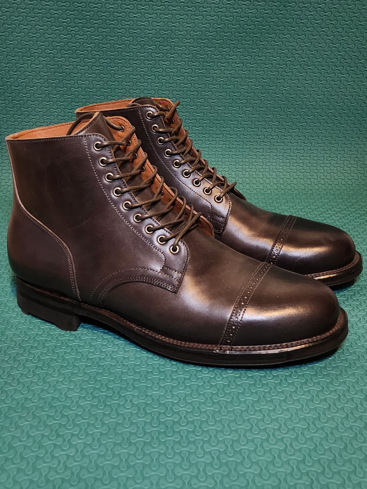 Photo by celebrate333 on October 1, 2023 of the Viberg Service Boot BCT in Maryam T. Moro Horsebutt.