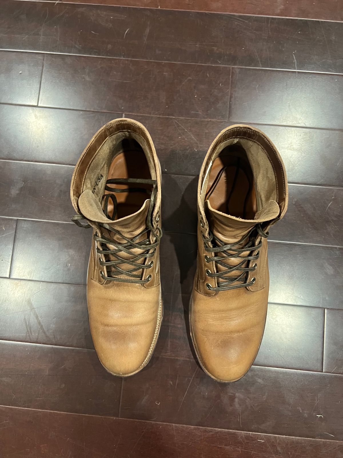 Photo by Rob on October 8, 2023 of the Viberg Service Boot in Horween Natural Chromexcel.