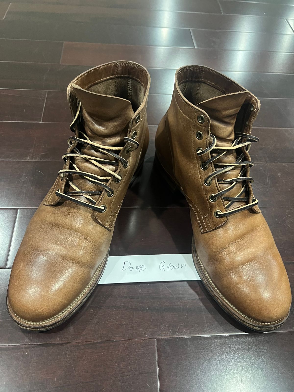 Photo by Rob on November 2, 2023 of the Viberg Service Boot in Horween Natural Chromexcel.