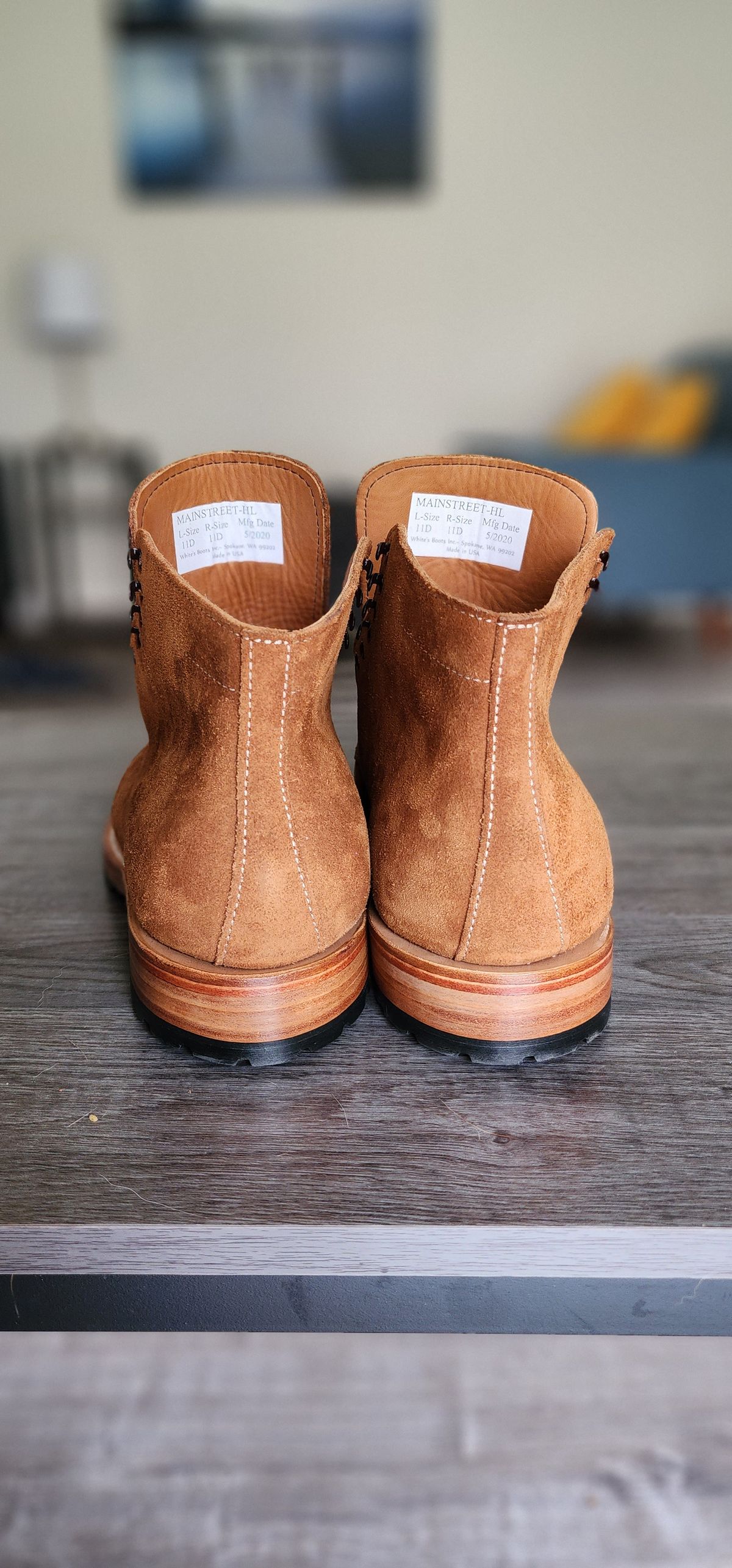 Photo by Rafy99 on October 6, 2022 of the White's Main Street Dress Toe Cap in Unlisted Leather.