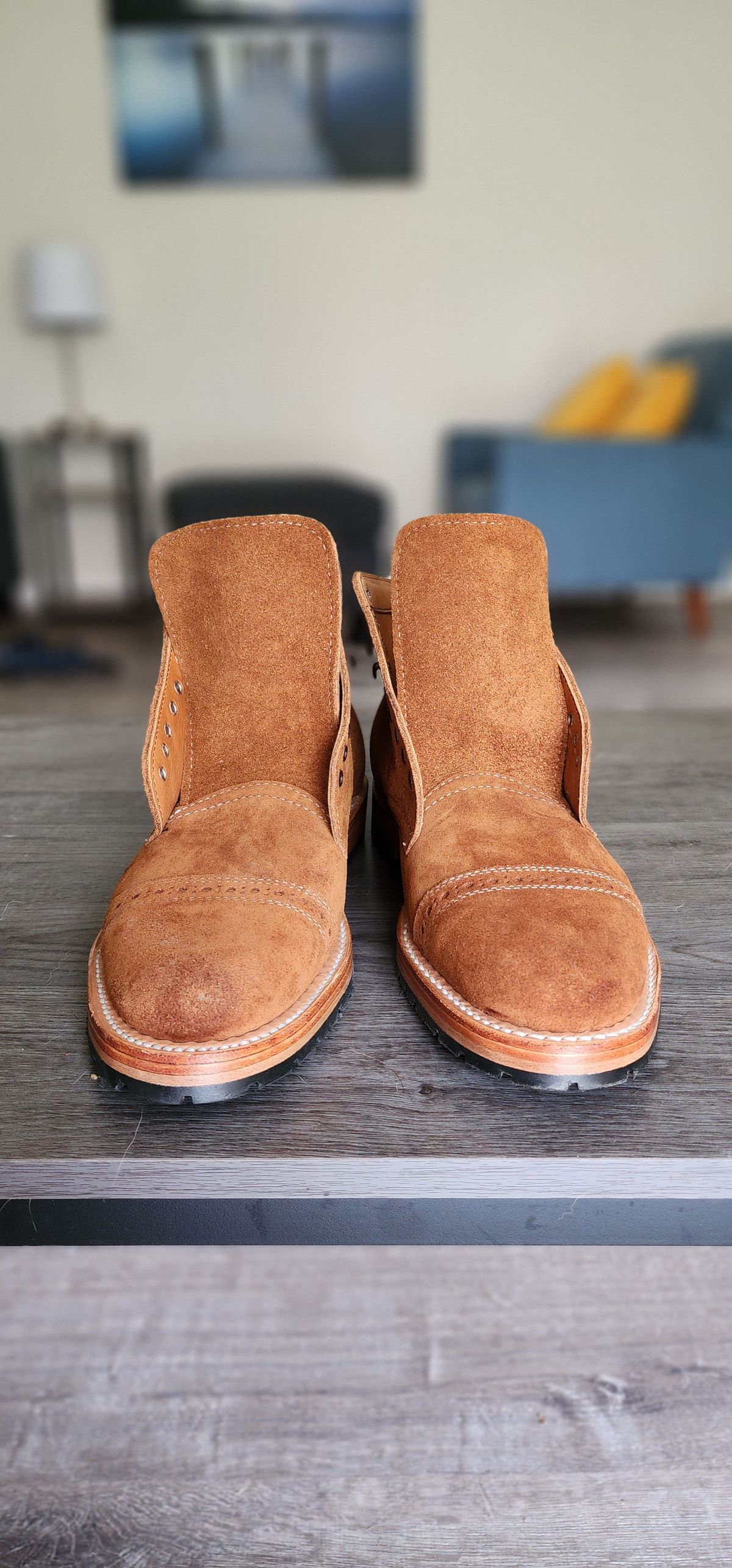 Photo by Rafy99 on October 6, 2022 of the White's Main Street Dress Toe Cap in Unlisted Leather.