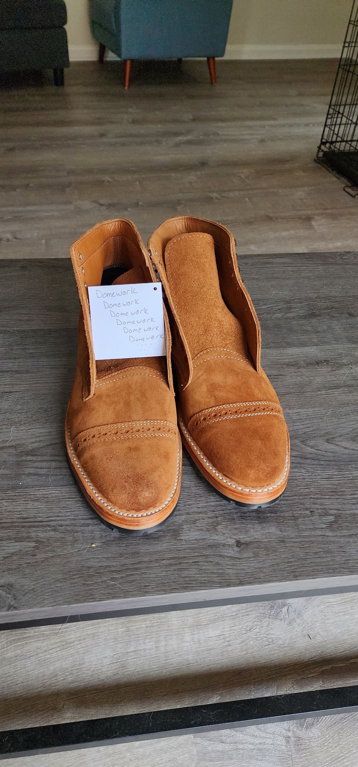 Photo by Rafy99 on October 6, 2022 of the White's Main Street Dress Toe Cap in Unlisted Leather.