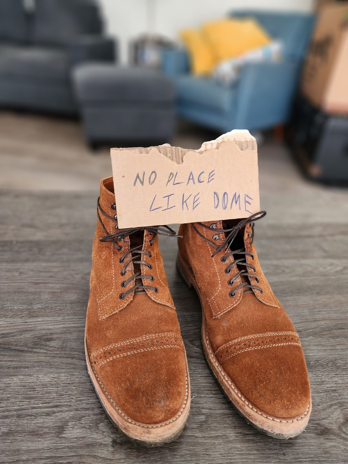 Photo by Rafy99 on November 9, 2022 of the White's Main Street Dress Toe Cap in Unlisted Leather.