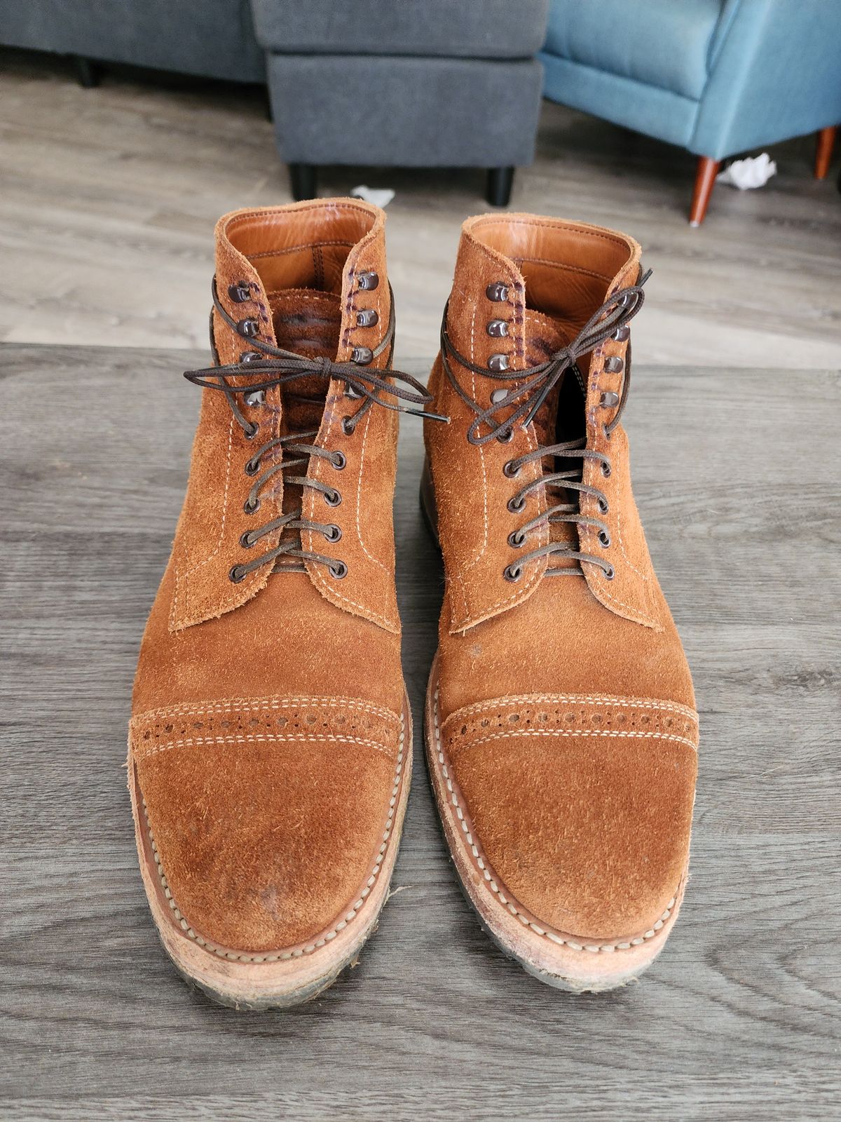 Photo by Rafy99 on November 9, 2022 of the White's Main Street Dress Toe Cap in Unlisted Leather.