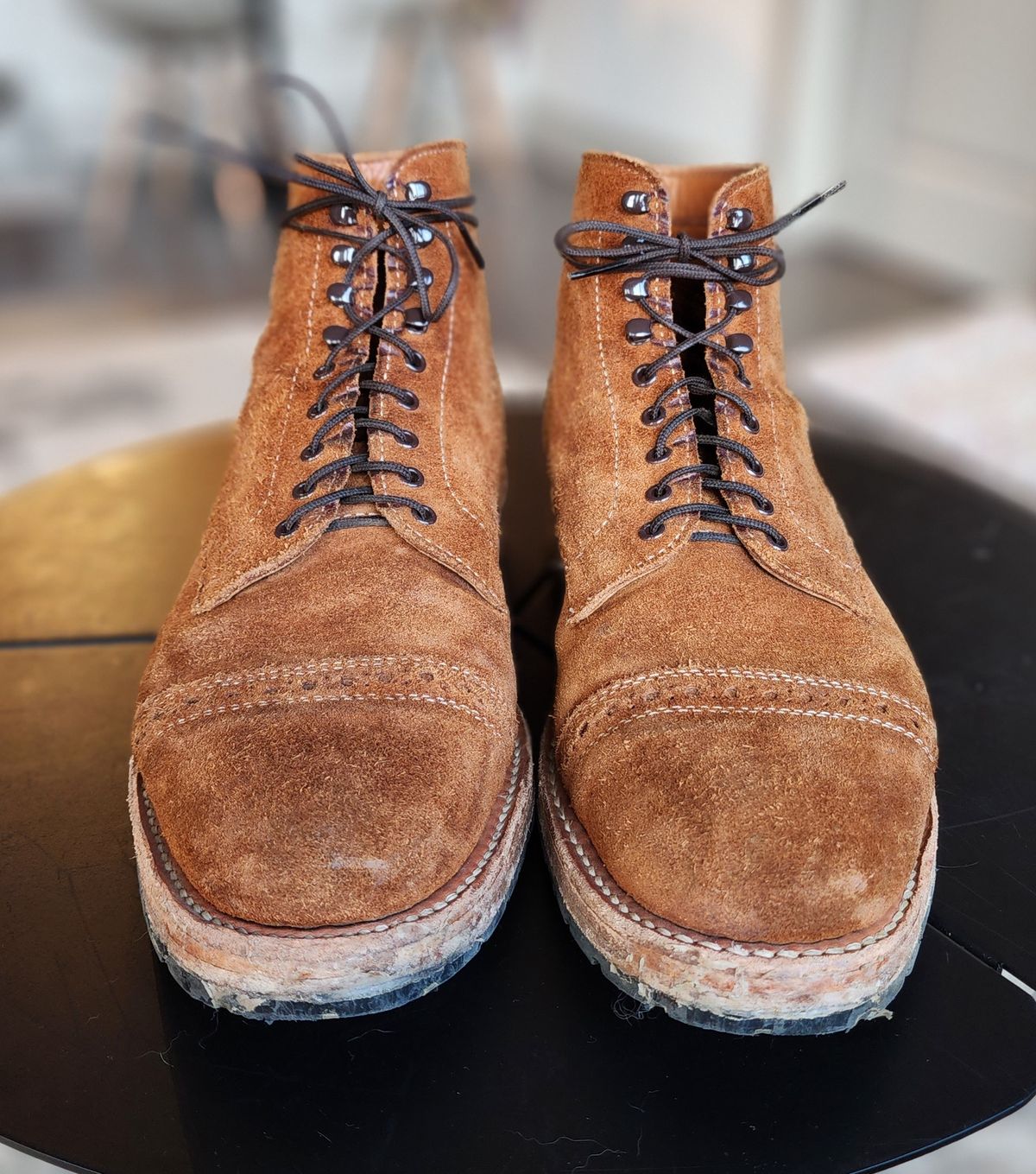 Photo by Rafy99 on January 4, 2023 of the White's Main Street Dress Toe Cap in Unlisted Leather.
