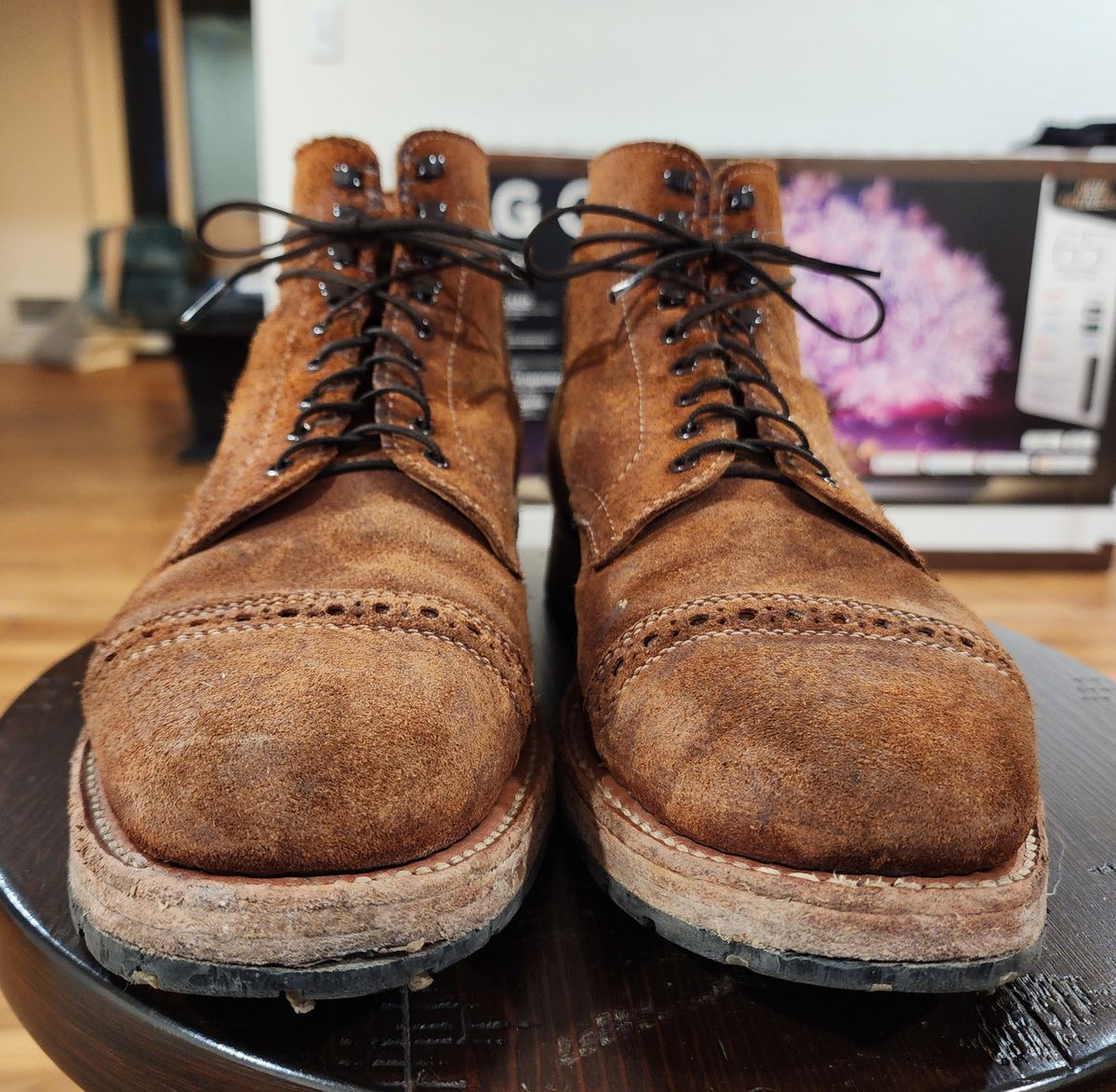 Photo by Rafy99 on February 5, 2023 of the White's Main Street Dress Toe Cap in Unlisted Leather.