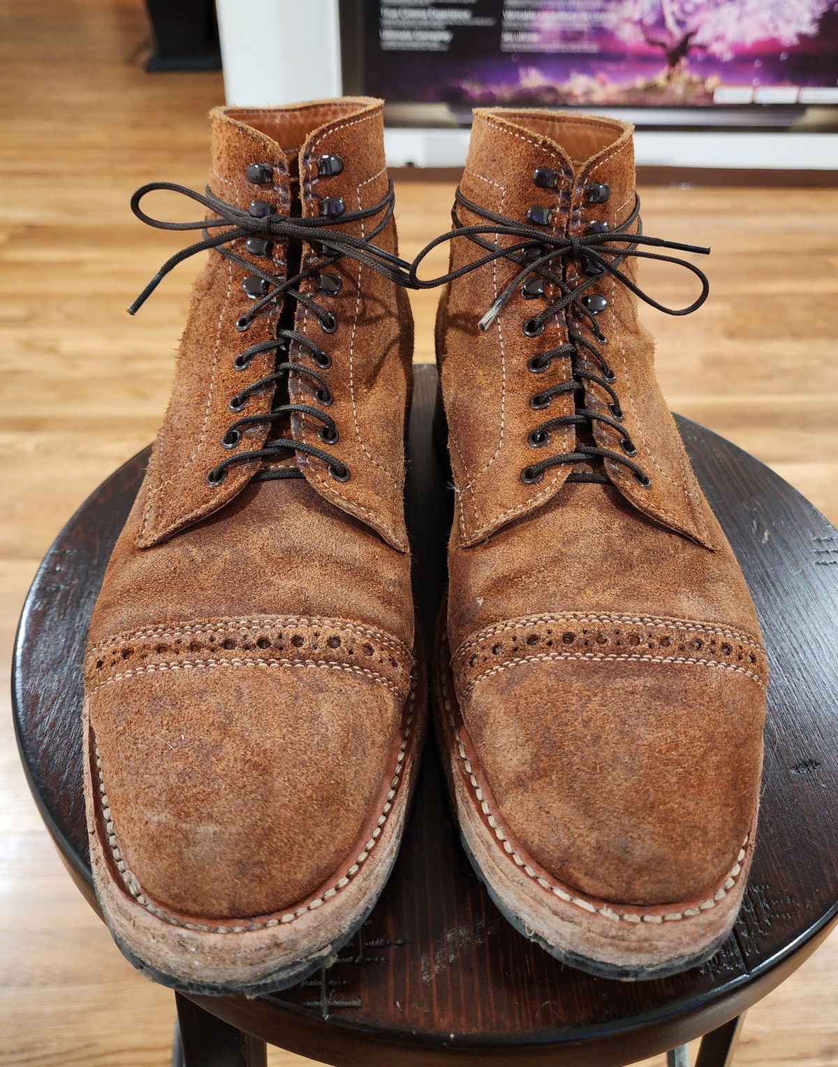 Photo by Rafy99 on February 5, 2023 of the White's Main Street Dress Toe Cap in Unlisted Leather.