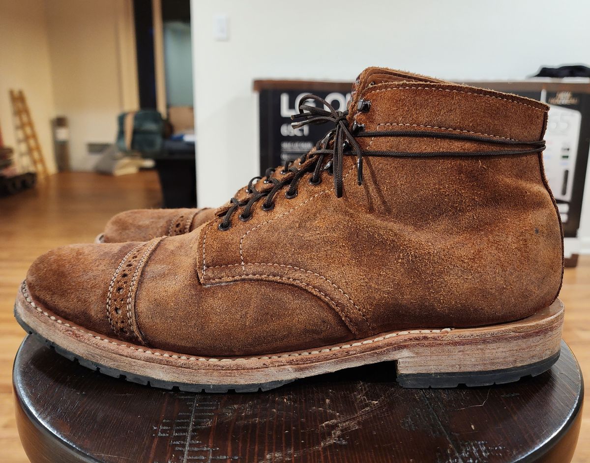 Photo by Rafy99 on February 5, 2023 of the White's Main Street Dress Toe Cap in Unlisted Leather.