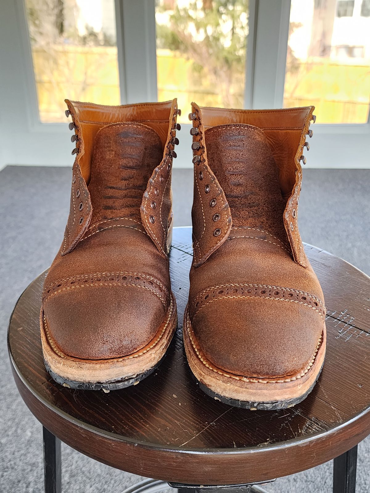 Photo by Rafy99 on March 6, 2023 of the White's Main Street Dress Toe Cap in Unlisted Leather.