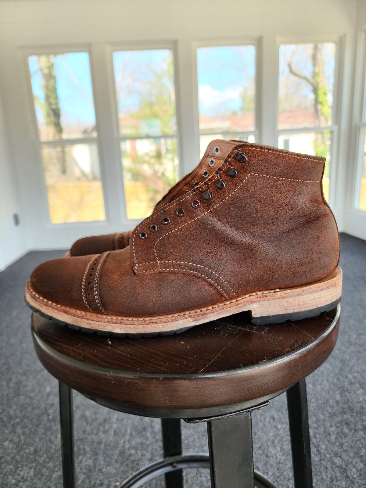 Photo by Rafy99 on March 6, 2023 of the White's Main Street Dress Toe Cap in Unlisted Leather.