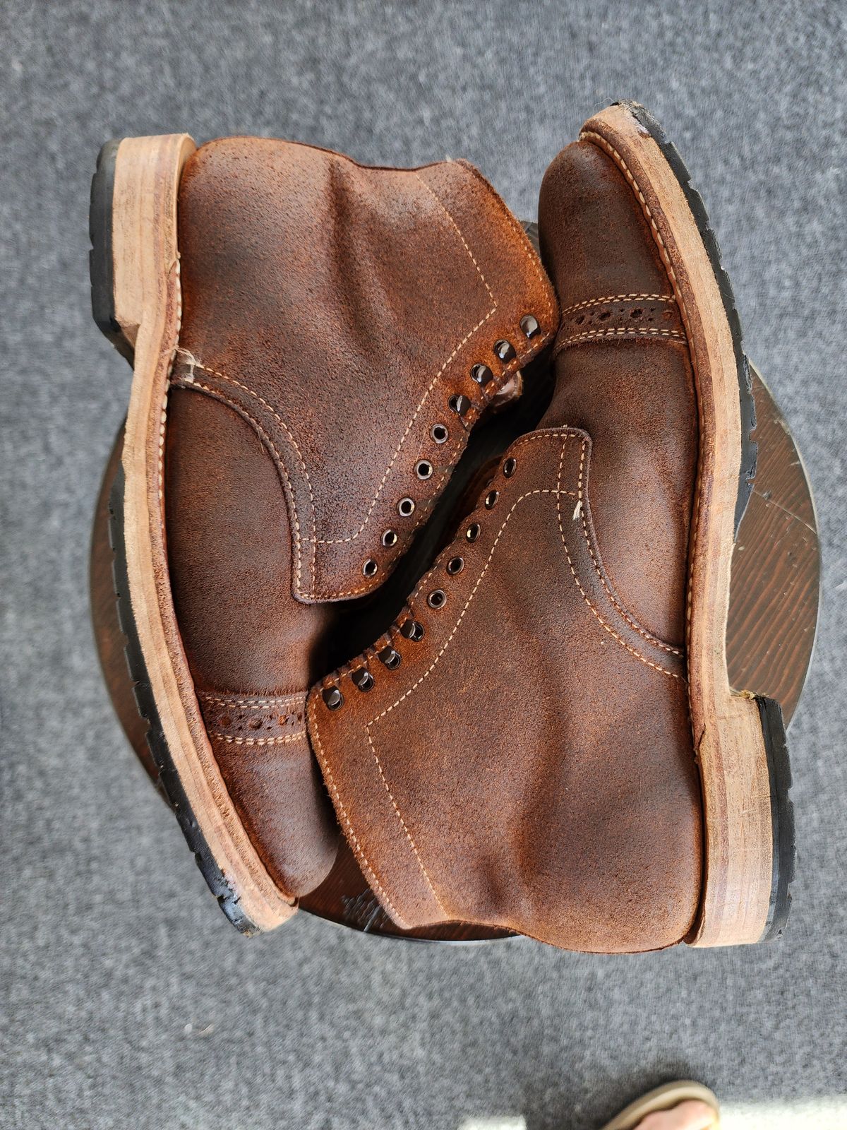 Photo by Rafy99 on March 6, 2023 of the White's Main Street Dress Toe Cap in Unlisted Leather.